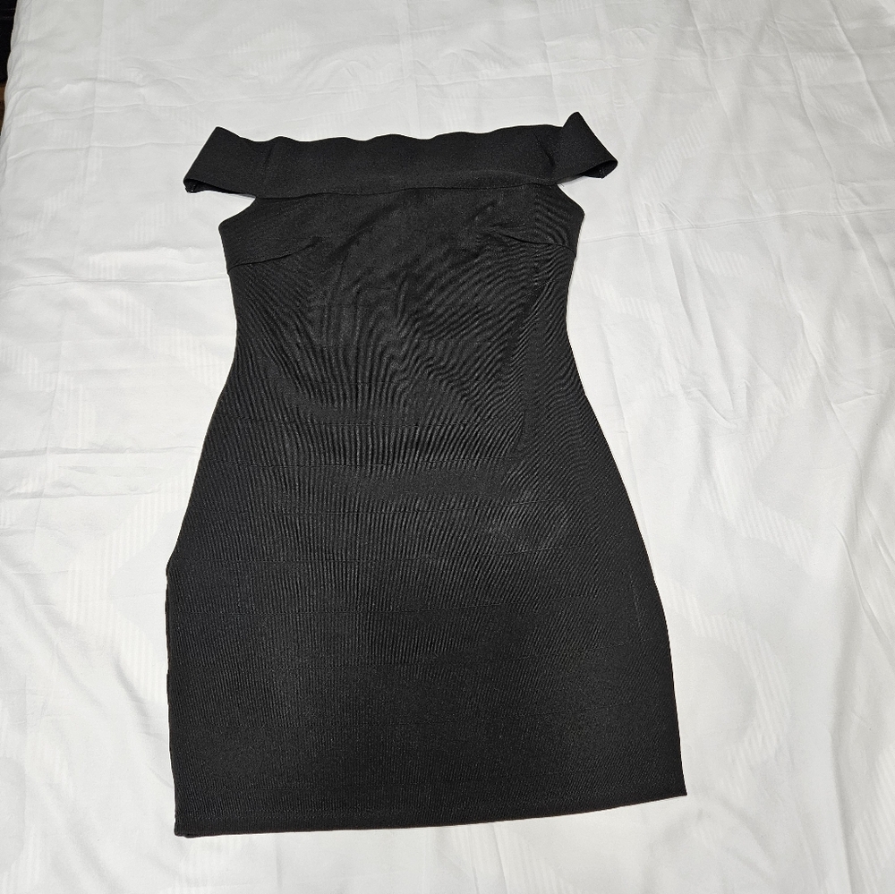 Elegant Black Off-Shoulder Dress